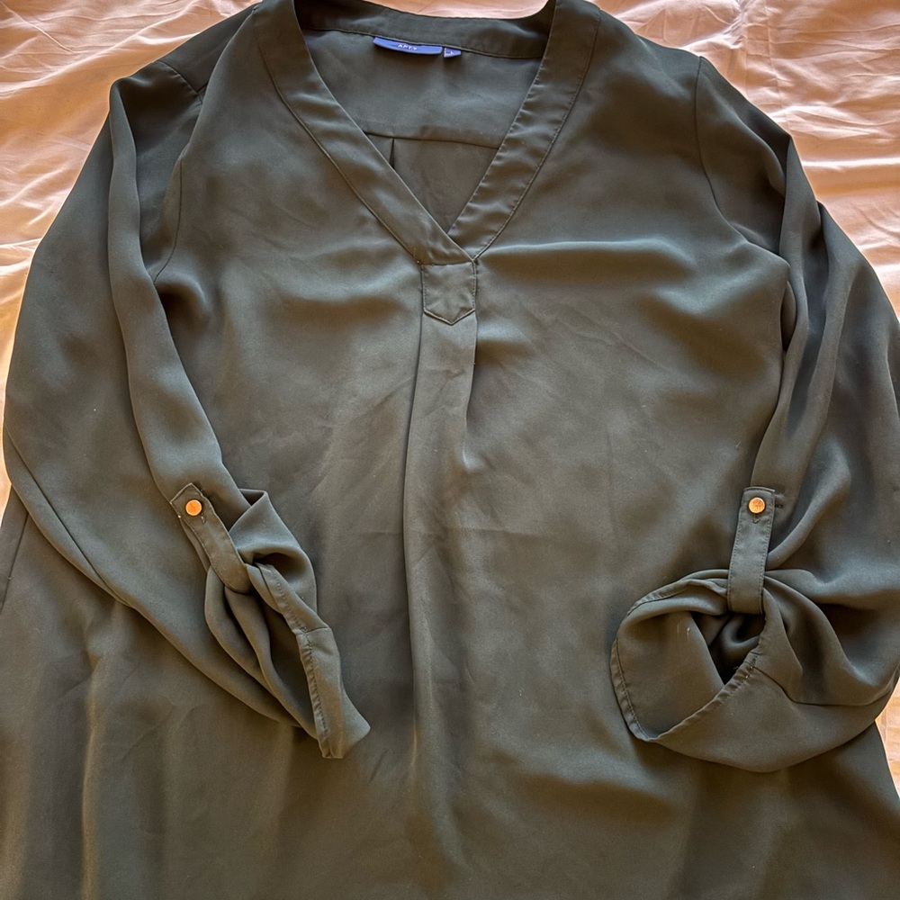 Apt. 9 Dark Green Blouse